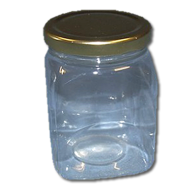 Square 1lb Poly Jar - per 10